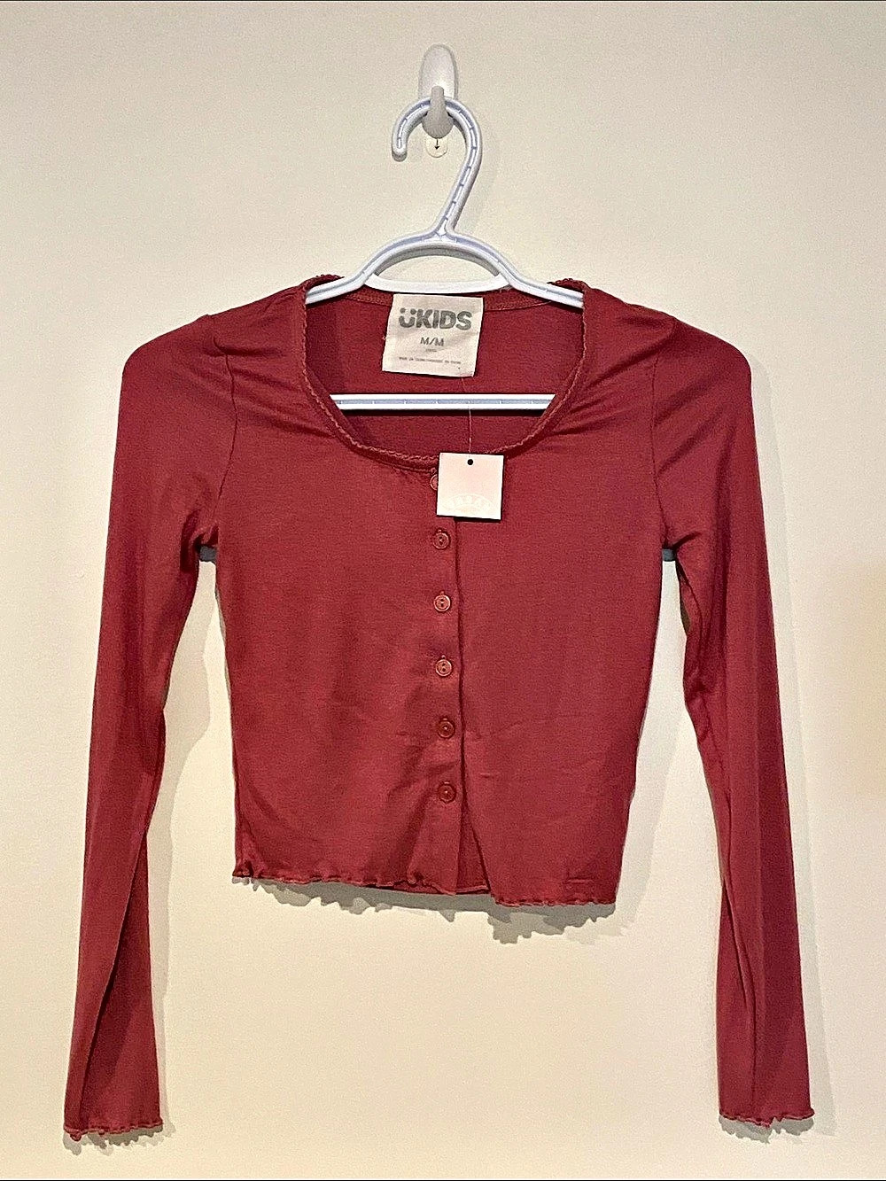 Urban Kids Kids Long Sleeve Top in Rose Pink NWT